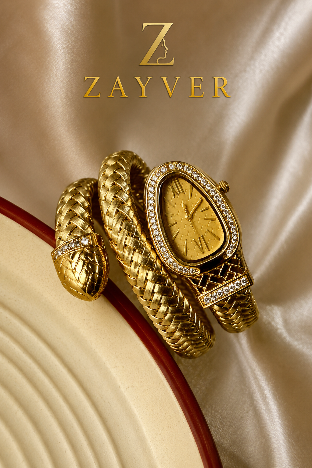 Zaria Luxe Watch Gold With gold Dial