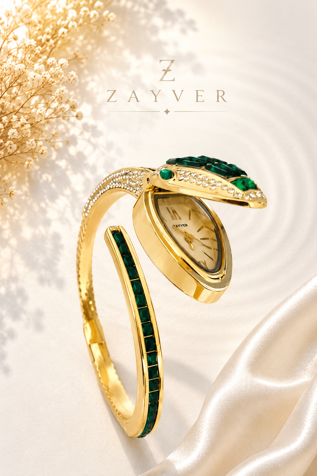 Hidden Crystal Bracelet Watch
