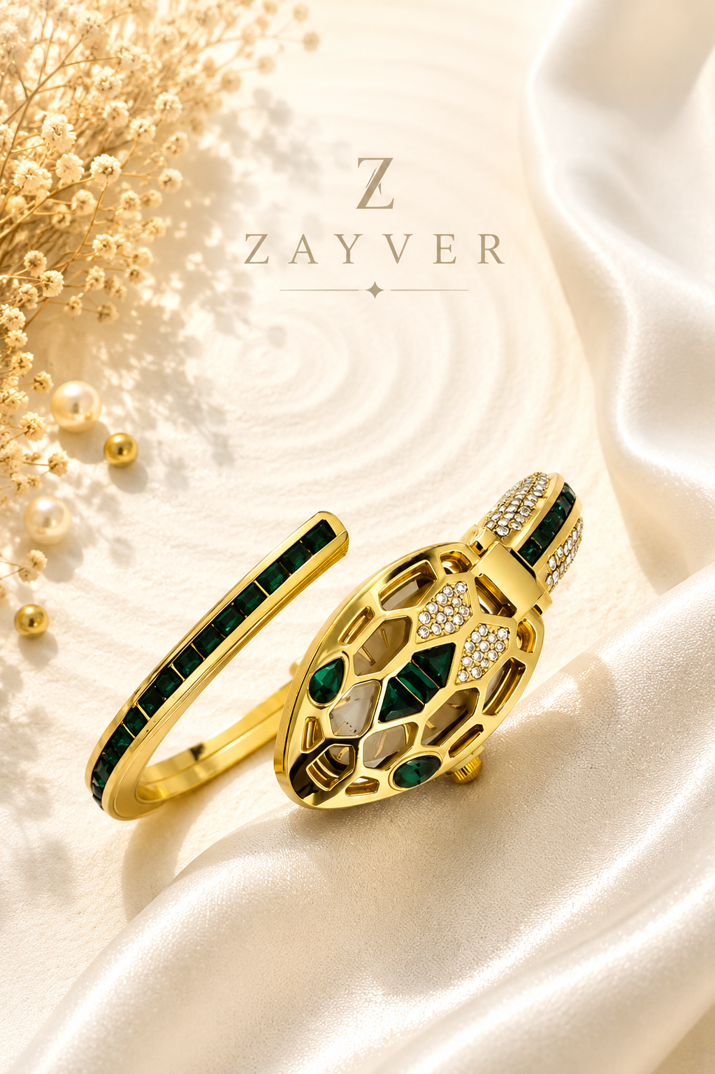 Hidden Crystal Bracelet Watch