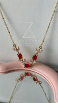 Anti-tarnish Tulip Necklaces Red