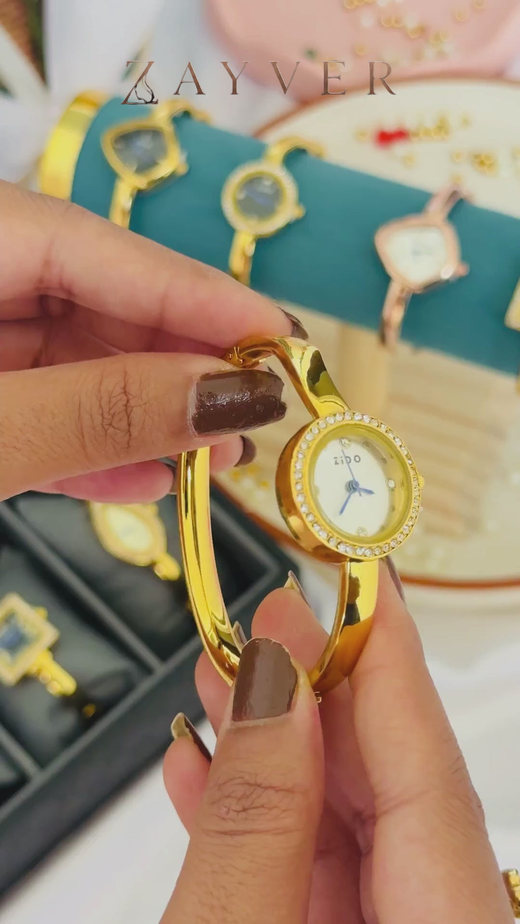 Grace Crystal Bracelet Watch GWCD