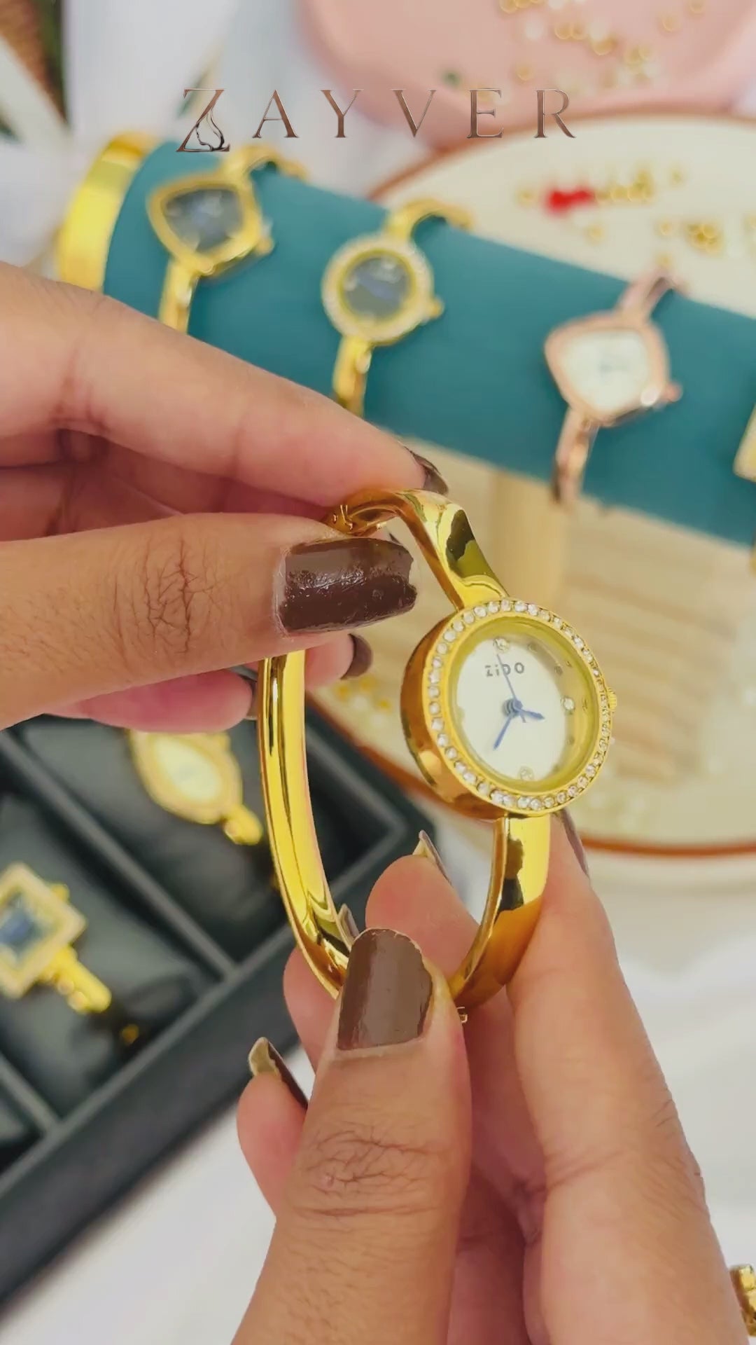 Grace Crystal Bracelet Watch GWCD