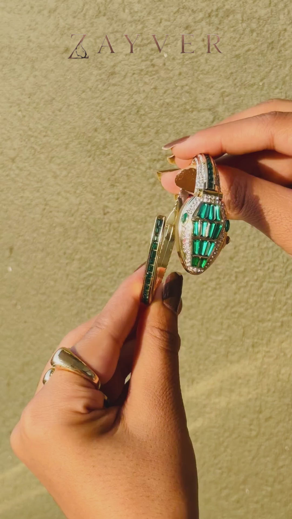 Hidden Crystal Bracelet Watch